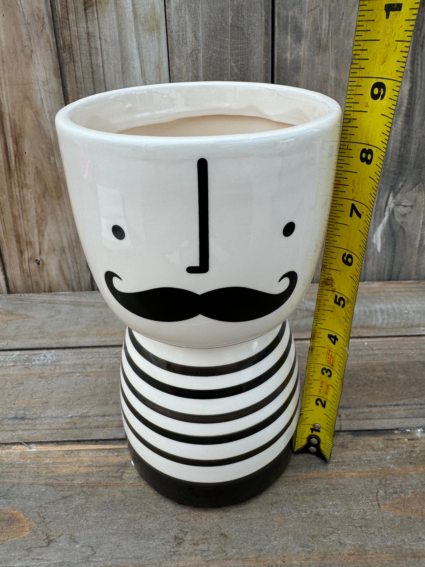 Mr & Mrs Ceramic Cache Pot