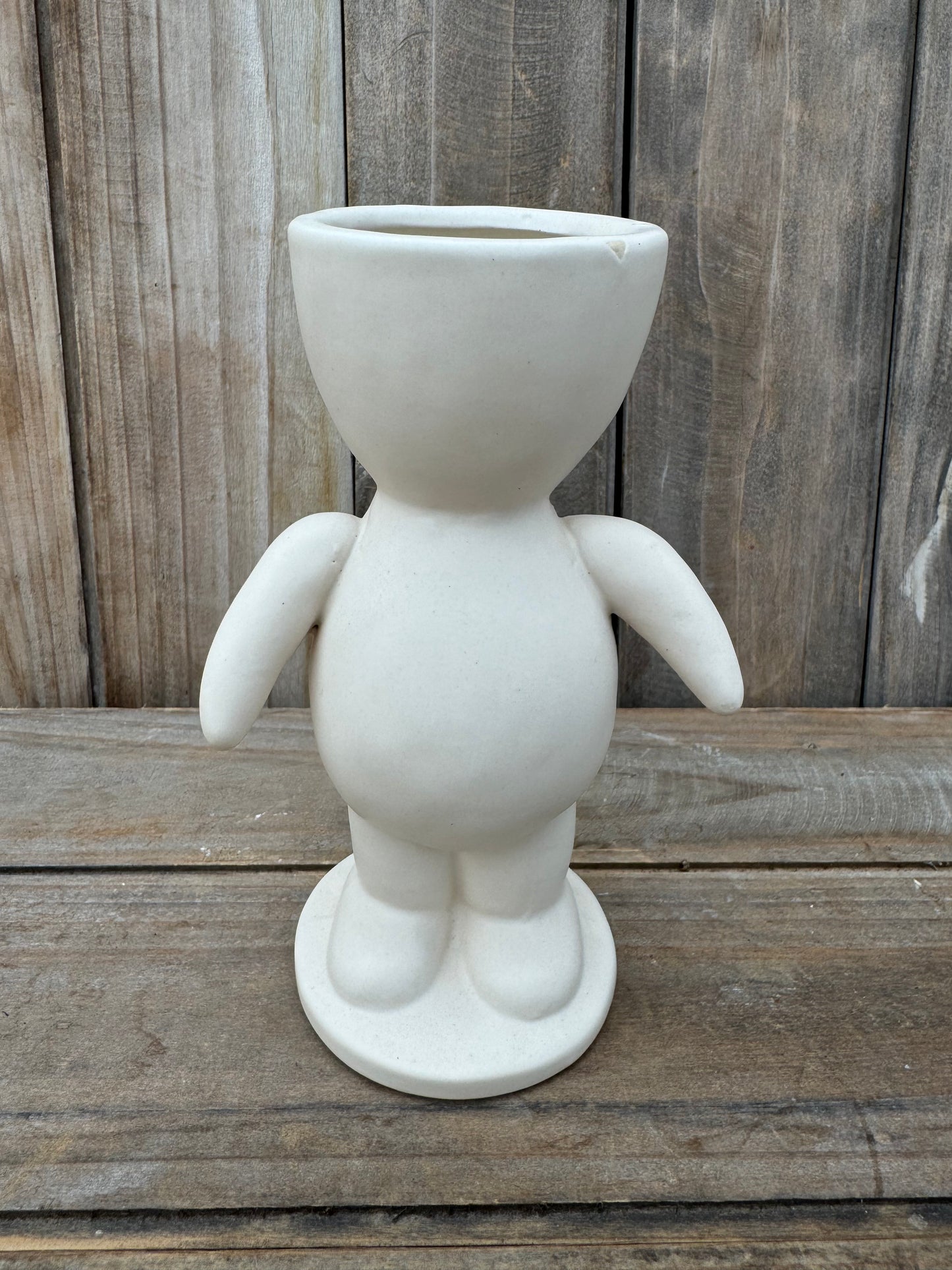 Statuette Ceramic Cache Pot