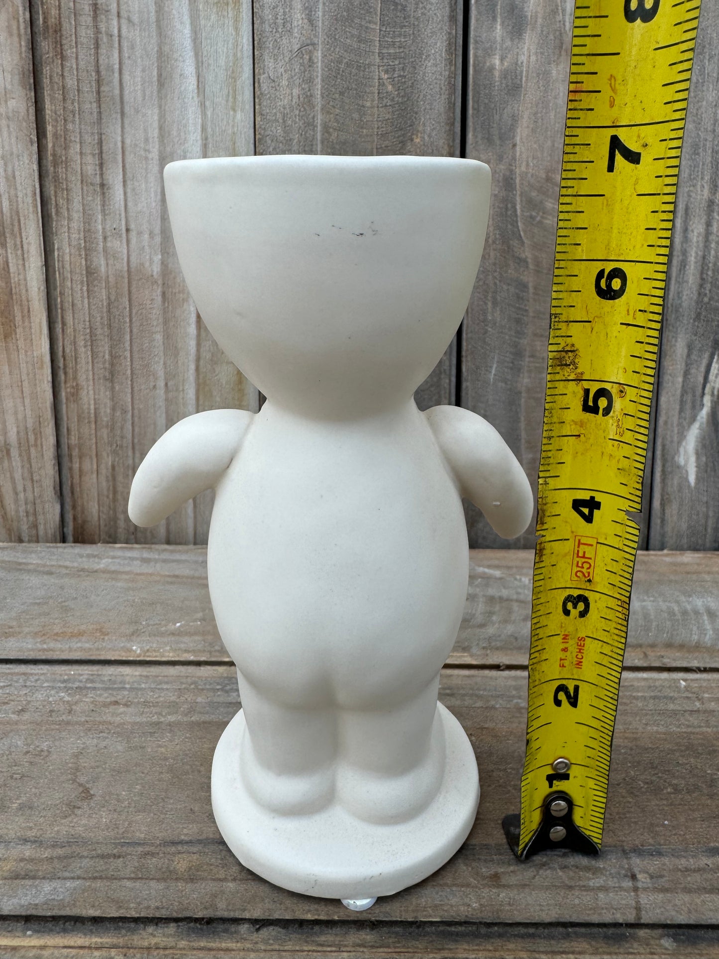 Statuette Ceramic Cache Pot